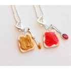 Best Friend Peanut Butter and Jelly Necklace Set
